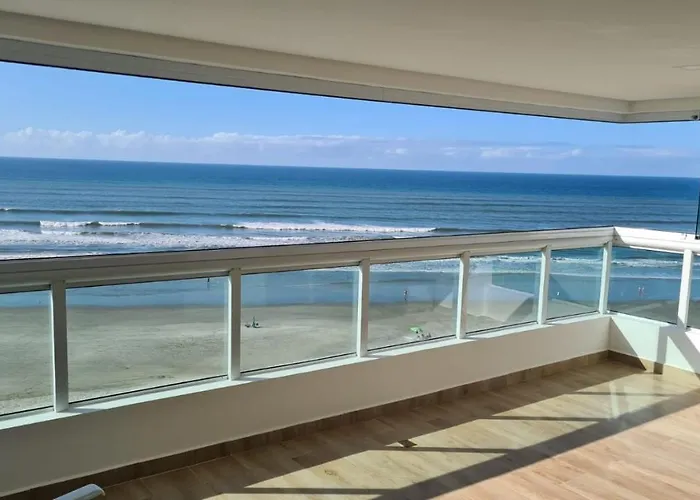 Apartamento Praia Grande Novo Frente Mar Pe Na Areia